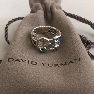 David Yurman 3-row confetti ring